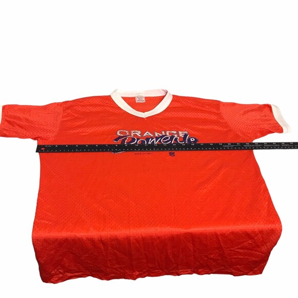 Vintage 70s Denver Broncos NFL Orange Power mesh don‎ alleson X large shirt - Picture 9 of 11